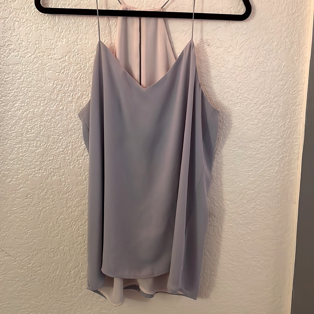 Lavender and Peach Tone Blouse